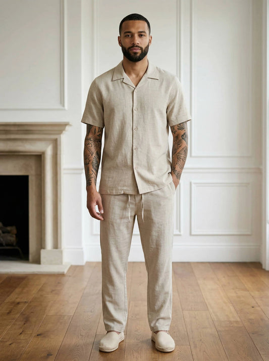 100% Cotton Shirt and Pants Set